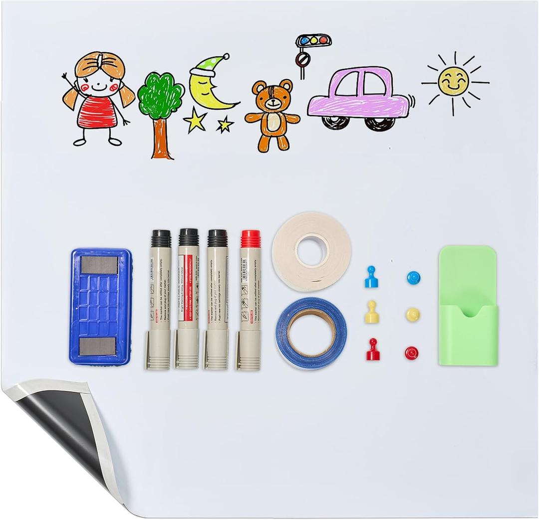 Removable Whiteboard Adhesive Contact Paper, 48×24" Magnetic Roll