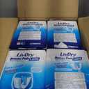 LivDry Incontinence Booster Pads, Use with Adult Diapers for Women and Men, Extra Comfort Softness, Disposable Pad (128 Count, Long Length)