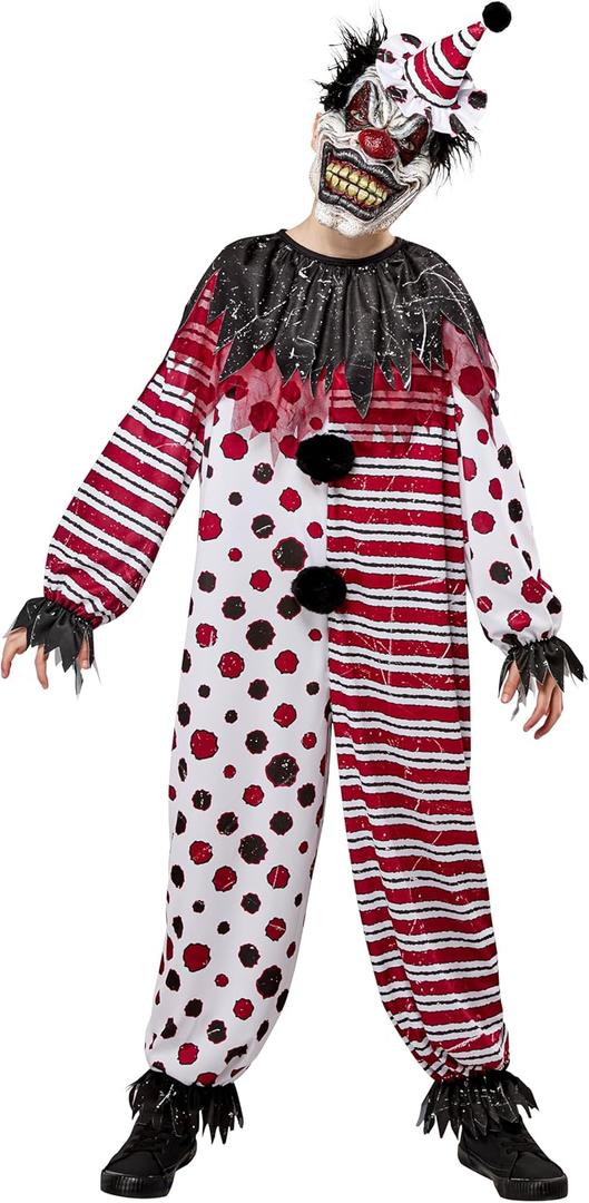 Rubies Creepy Clown Costume for Kids (Medium)