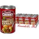Campbells Chunky Soup, Hearty Beef and Barley Soup, 18.8 Oz Can (Case of 12)