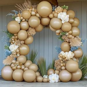 Tan Balloons Double Stuffed Nude Brown Balloon Garland Apricot Balloons Different Sizes Neutral Balloon Arch Kit For Teddy Bear Baby Shower Woodland Jungle Theme Birthday Boho Party Decorations