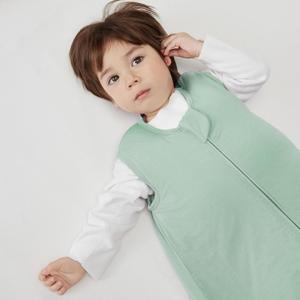 Duomiaomiao 1 Pack Buttery Soft Rayon Made from Bamboo Baby Sleep Sack 0-6 Months 1.0 TOG, Premium Baby Sleeping Bag 2-Way Zipper for Babies 70cm