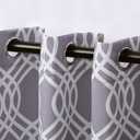 Superior Blackout Curtains, Room Darkening, Bedroom, Drapes, Kitchen, Living Room Window Accents, Sun Blocking, Thermal, 2 Pack, Ribbon Blackout Curtains, Set of 2, 42" x 108", Silver