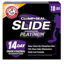 ARM & HAMMER Clump & Seal SLIDE Platinum Multi-Cat Clumping Litter, Easy Clean, Superior Odor Control, 18 Lbs