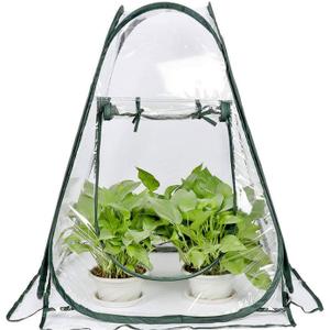 porayhut Pop Up Greenhouse Cover Flower House Mini Gardening Plant Flower Sunshine Room Room,Backyard PVC Greenhouse Cover for Cold Frost Protector Gardening Plants