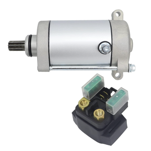 Starter & Relay for Yamaha Grizzly 400 0708 450 0710 660 0208/Kodiak 400 0406 450 0306/Wolverine 450 0610/Rhino 450 660 YFM400 YFM660 YFM450 YXR450 YXR660 4wv818000000