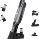 Cordless Handheld Vacuum, Lightweight Portable Hand Vacuum Cleaner with LED Light,Rechargeable Hand Held Vacuum with Charging Dock, Powerful Suction for Office, Home,Car,Gray