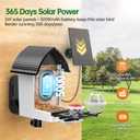 Smart Bird Feeder with Camera - Solar Powered Bird Watching Camera with 2K HD Live View, Auto Capture & AI Identify 10,000+ Species, 2.4G WiFi Outdoor Birdhouse, Ideal Gifts for Bird Lovers