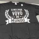 O Melhor Vovo Do Mundo Portuguese Grandpa T-Shirt XL