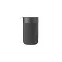 W&P Porter Ceramic Mug w/ Protective Silicone Sleeve, Charcoal 16 Ounces On-the-Go Reusable Cup for Coffee or Tea Portable Dishwasher Safe