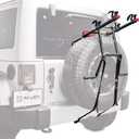 Allen Sports Deluxe 2-Bike Spare Tire Mounted Carrier, Model 322DN , Black