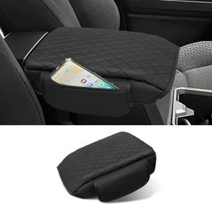 Rilsen Custom for Center Console Cover 2025 2026 Toyota 4runner Armrest Cover Accessories PU Leather Armrest Seat Box Cover Protector with Pockets Storage Bag
