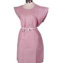 Avalon Premium Gowns, Mauve (Pack of 50) ― Tissue/Poly/Tissue ― Open-Back, Waist-Tie, Short-Sleeve Medical Gowns ― Disposable Exam Gowns ― Standard Size 30” x 42” ― Latex-Free Medical Supplies (805)