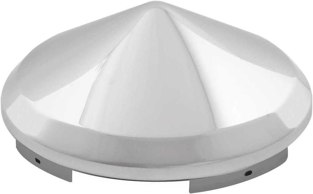Grand General 10700 Chrome Universal Front Cone Hub Cap with 7/16" Lip and 6 Notches (Chrome Plated Steel)