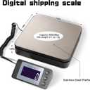 Fuzion Digital Shipping Scale 88lb 0.1oz, Durable Stainless Steel Postal Scale with Tare, 4 Weighing Modes, Shipping Scale for Packages, Postage Package Scale with AC Adapter