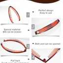 12 Pieces Banana Clip, Classic Clincher Combs for Women, 90s Banana Clips Styling Hair Accessories, Vintage Grip Comb for Fishtail Hair Fish Shape Ponytail Holder
