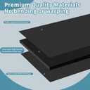 4 Pack Foam Board 24"x36", 3/16 Inch Thickness Black Poster Board, Double-Sided Acid-Free Foam Core Board, Large Lightweight Polystyrene Mat Board for Painting, Display, Craft & School Projects