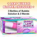 ArtCreativity Bubble Leaf Blower, Bubble Machine Outside Outdoor Toys for Toddlers 1-3, Summer Toys for Girls, for Kids, Preschool, First Birthday Gifts for Girls & Boys, Pink & Purple