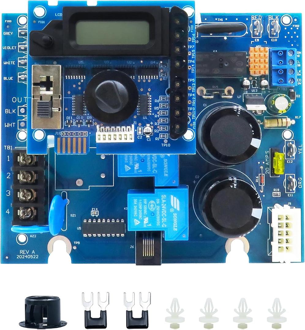 GLX-PCB-RITE Main Circuit Board & GLX-PCB-DSP Display Board Fits The Hayward/Goldline Aqua Rite Saltwater Chlorinator for Pool Chlorinators Replacement Hayward Aquarite Circuit Board