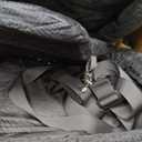 JOEJOY Dog Car Seat for Large Medium Sized Dogs Under 55 lbs, Dog Booster Seat for 2 Small Dogs with Detachable Washable Cover, Memory Foam Pet Car Seat with 2 Safety Belts and Storage Pockets (Black)