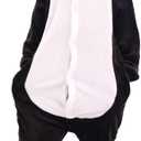 Animal Hooded Onesie Costume for Kids Adults Boys Girls Halloween Easter Mens Womens Cosplay Outfit Kit Penguin (Kids 130 (7-8Y))