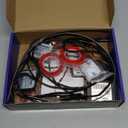 Dreamcolor Acrylic Interior Car LED Strip Light with Wireless APP, RGB 6 in 1 with 175 inches 600 LEDs Fiber Optic Car Ambient Lighting Kits, Sound Active Function LED Strip for Car Accessories