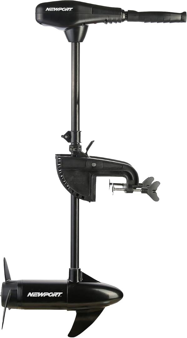 Newport NV-Series 36lb Thrust Trolling Motor 12V – Saltwater Transom Mount Electric Motor for Kayak, Canoe & Small Boat – LED Battery Indicator, 30" Shaft, Quiet Operation