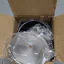 Brushed Nickel Toilet Brush and Holder Set, 304 Stainless Steel Toilet Brush for Bathroom, Heavy Duty Toilet Bowl Brush with Holder, Removable Inner Bowl and Splash Protection, Long Handle