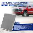 Air Conditioning A/C Condenser Compatible with Dodge Dakota/Mitsubishi Raider/Ram Dakota # 3666, 55056352AC, 55056352AB