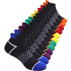 12 Pairs Boys Socks Ankle Athletic Socks With Cushioned Sole For 4-6 6-8 8-10 Years Old Kids