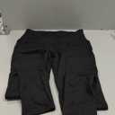 CTHH 1 Pack Fleece Lined Leggings Women with Pockets - High Waisted Soft Winter Thermal Warm Tummy Control Yoga Pants (Black, Large)