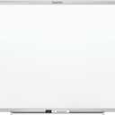 Quartet Whiteboard, Dry Erase Board, Magnetic, 6' x 4', Nano-Clean Surface Resists Ink Stains, Accessory Tray and 1 Dry Erase Marker, Silver Aluminum Frame (SM537)