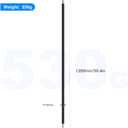 Soonpho 50 inch Extension Grip Boom Arm for Heavy Duty C Stand,Solid Grip Pole with 1/4 & 3/8 Thread for Softbox,Reflector,Umbrella,Flags, Diffusion and Other Studio Photography Equipments(Black)