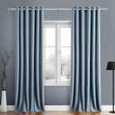 Curtain Rods for Windows 28 to 88 Inches Adjustable 1 Inch Diameter Decorative Single Window Curtain Rod Set with Rounded Cap design Finials, Silver