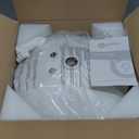 Hanging Lamp Plug in White 15.7 Inch Metal Lampshade Pendant Light Adjustable Cord Pendant Light Plug in Industrial Hanging Lights Farmhouse