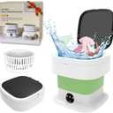 Portable Washing Machine, 16L Mini Washing Machine,60W Foldable Washer and Dryer with Spin for Travel, Underwear, Baby Clothes