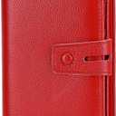 Itslife Womens Wallet,Large Capacity RFID Blocking Leather Wallets Credit Cards Organizer Ladies Wallet with Checkbook Holder