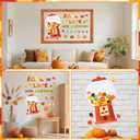 Thanksgiving Decoration,Autumn Bulletin Board Set,Fall Bulletin Board Decoration,Autumn Pumpkin Football Thanksgiving Day Decor for School Home Chalkboard Wall