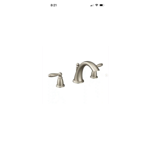 MOEN TWO HANDLE Deck Mount ROMAN TUB FAUCET Brushed Nickel INS10592A