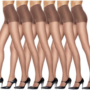 Hanes Women's Non Control Top Sandalfoot Silk Reflections Panty Hose (Barely There), Size: A-B