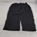 Men's Baggy Sweatpants Wide Leg Lounge Sweat Pants with Pockets (Black) XS