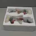 Glintoper 2 Pack Christmas Lighted Table Decorations, Tabletop Figurine, Battery Operated (Red Cardinal)