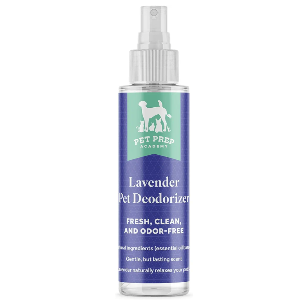[2-Pack] Pet Spray Deodorizer - Cleans and Refreshes Your Pet’s Coat - Natural Dry Pet Shampoo - for Dog, Puppy, and More - Gentle, Long-Lasting Scent - Lavender - 8 Fl Oz