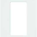 Lutron Claro Light Switch Cover Plate, 1 Gang Wallplate, for Decorator Light Switches, Rocker Light Switch Cover, Outlet Cover, Screwless Switch Plate Cover, Gloss, CW-1-WH-96, White, 96 Pack