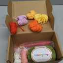 WaldyWop Crochet Kit for Beginners - 8 Flower Bookmarks Knitting Kit w/Step-by-Step Video Tutorials & Soft Yarn, Hook - Wobbles DIY Art Craft Kit for Adults, Birthday Gifts for Women Teen, 3.15 x 5.91 x 2.56 inches