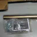 Ivilon Drapery Window Curtain Rod - End Cap Style Design 1 Inch Pole. 28 to 48 Inch Color Warm Gold