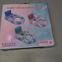 2 in 1 Floating Recliner Pool, Deluxe Inflatable Pool Float Adult with Backrest and Cup Holder, Cool Fun Pool Chair Float Bed, Pool, Beach, Enjoy Vacation, Age 15 + (Light green)