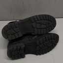 Hawkwell Women's Combat Boots Fashion Side Zipper Buckle Ankle Booties Size 9