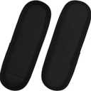 2 Pack Black Soft Shoulder Strap Pad for Luggage Straps & Bags - Ultra Comfortable Shoulder Pads for Bag Straps - BreathableLightweight, Comfort