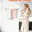Alise Double Towel Bars, Wall Mount Towel Holder, Heavy Duty SUS304 Stainless Steel, Polished Chrome, 16 Inch